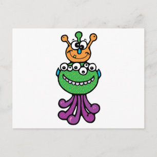 grappig monster briefkaart