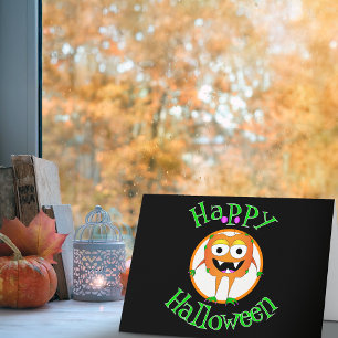 Grappig, monster, Halloween Kaart