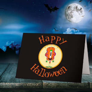 Grappig, monster, Halloween Kaart