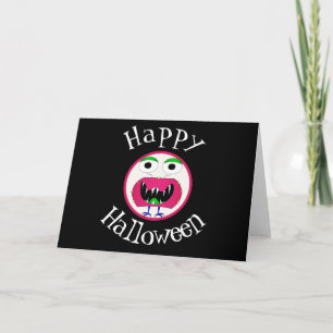 Grappig, monster, Halloween Kaart