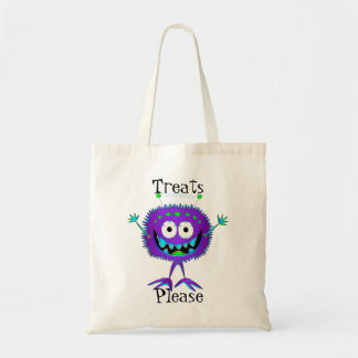 Grappig, Monster, Halloween "Snoepjes Alsjeblieft" Tote Bag