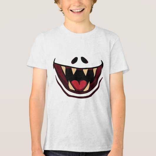 Grappig Monster Tri-Blend Shirt (Voorkant)