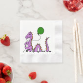 Grappig monster van Loch Ness met ballon Servet (Insitu)