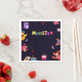 Grappig Monster Verjaardagsfeest servetten (Insitu)