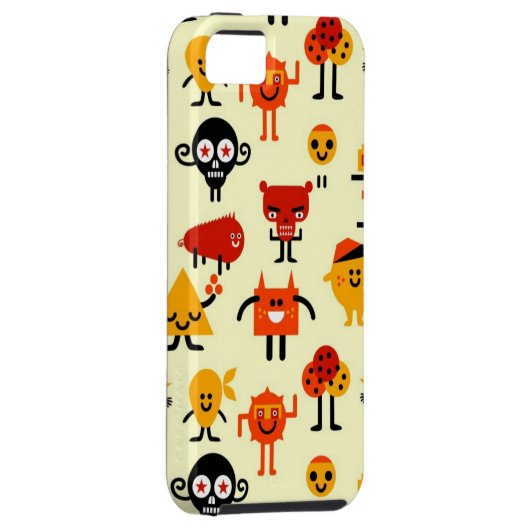 Grappig monsterpatroon Case-Mate iPhone case (Back/Rechts)