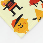 Grappig monsterpatroon fleece deken (Hoek)