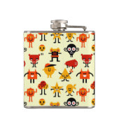 Grappig monsterpatroon heupfles (Achterkant)