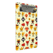 Grappig monsterpatroon mini klembord (Schuin)