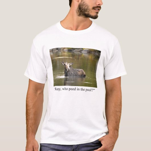 Grappig Moose T-Shirt! T-shirt (Voorkant)