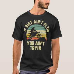 Grappig motorcross Dirt Bike Retro Racing Vuil T-shirt