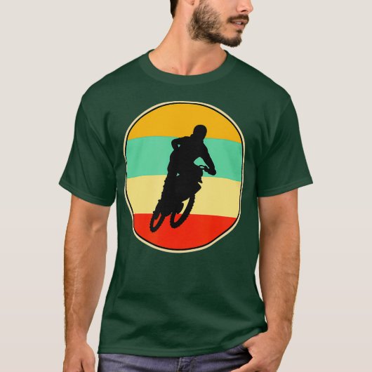 Grappig Motorcross Retro Speler Gift T-shirt (Voorkant)