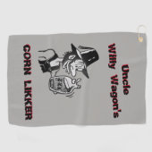 Grappig Mountain Man 🏔️ Comical Hillbilly Golfhanddoek (Horizontaal)