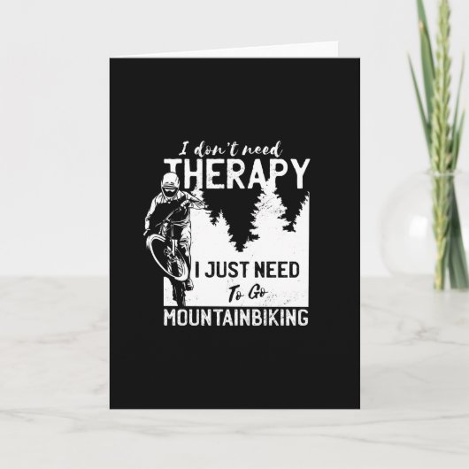 Grappig mountainbike-cadeau voor MTB-fietsers Kaart (Voorkant)