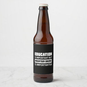 Grappig Mountainbike Shirt - Mountainbike Bier Etiket