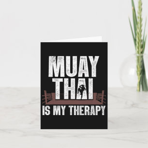 Grappig muay thai ontwerp voor mannen vrouwen Kind Kaart