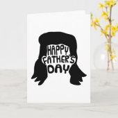 Grappig Mullet Happy Vaderdag Kaart (Gele Bloem)