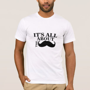 Grappig Mustache T-Shirt dat alles over de Mustach