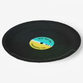 Grappig muzikaal uiterlijk, vinyletend bord (Gekanteld)