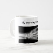 Grappig "My Morning Helping Hand" Koffiemok (Voorkant links)