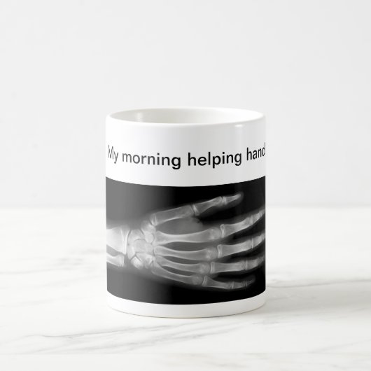 Grappig "My Morning Helping Hand" Koffiemok (Center)