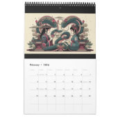 Grappig, mysterieus met feestelijkheid in de lucht kalender (Feb 2026)