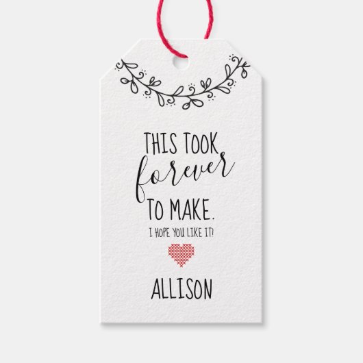 Grappig Naai Citaat Handgemaakte Geschenk Kraft Cadeaulabel (Voorkant)