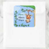 Grappig naam label sticker / bookplate / booklabel (Tas)