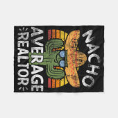 Grappig Nacho Gemiddelde makelaar Cinco de Mayo Me Fleece Deken (Voorkant (Horizontaal))