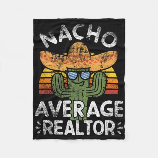 Grappig Nacho Gemiddelde makelaar Cinco de Mayo Me Fleece Deken (Voorkant)