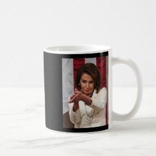 Grappig Nancy Pelosi klap terug Anti Trump Meme T- Koffiemok