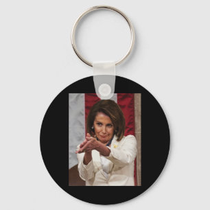 Grappig Nancy Pelosi klap terug Anti Trump Meme T- Sleutelhanger