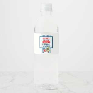 Grappig Narrowboat waterlabel Waterfles Etiket