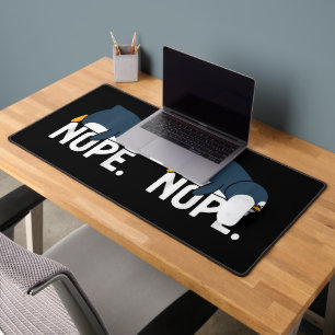 Grappig Nee Niet Vandaag Lui Pinguïn Dierenliefheb Bureaumat