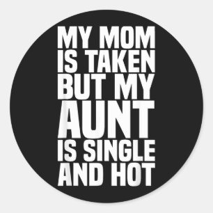 Grappig neef nicht geschenk tante geschenk citaat ronde sticker