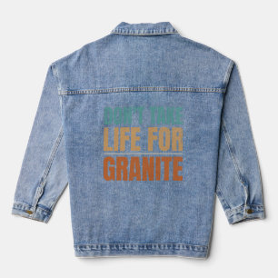 Grappig Neem Het Leven Niet Voor Rock Collecting G Denim Jacket