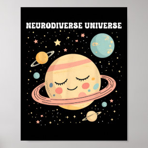 Grappig Neurodiverse Universum Snelheid Leraar Aut Poster