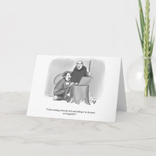 Grappig New Yorker Style Blank Wenskaart Kaart