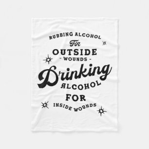 Grappig Nick Miller Citat Shirt_ Alcohol Grappig N Fleece Deken