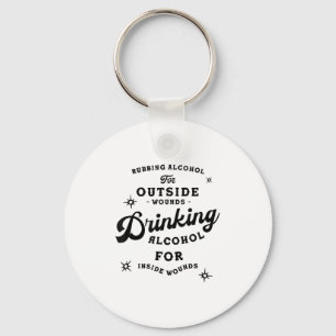 Grappig Nick Miller Citat Shirt_ Alcohol Grappig N Sleutelhanger