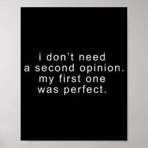 Grappig niet arrogant sarcastisch grapje sarcasme  poster
