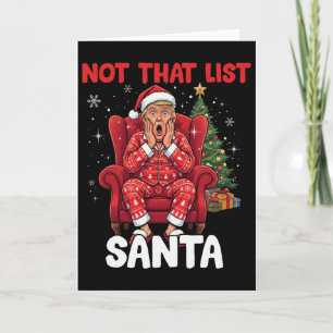 Grappig Niet Die Lijst Kerstman Trump Humor Kerstm Kaart