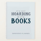 Grappig Niet hamsteren als het is Boekenliefhebber Planner (Voorkant)