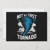 Grappig niet mijn eerste Tornado Retro Storm Chase Kaart (Voorkant)