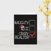 Grappig niet stout niet leuk Ik ben makelaar Merry Kaart (Gele Bloem)