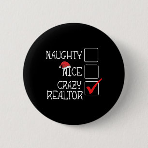 Grappig niet stout niet leuk Ik ben makelaar Merry Ronde Button 5,7 Cm