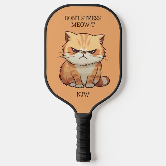 Grappig niet stress MEOW-T Pickleball Paddle (Voorkant)