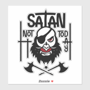 Grappig niet vandaag Satan - gevangen genomen Sticker