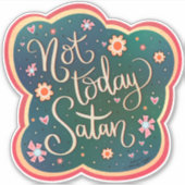 Grappig Niet Vandaag Satan  Inspirivity Sticker (Voorkant)