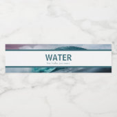 Grappig Niet Wodka Mauve Roze & Blauwgroen Douche Waterfles Etiket (Enkel label)