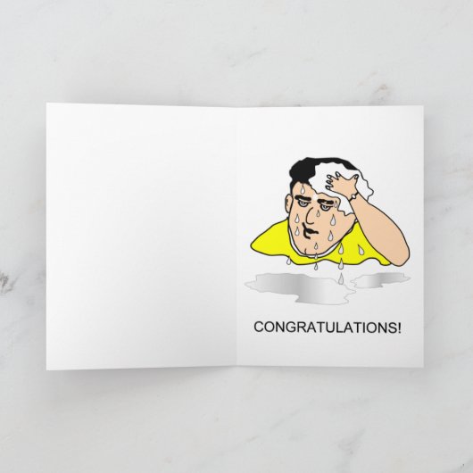 grappig nieuw Gefeliciteerd met de baan Kaart (Binnen)